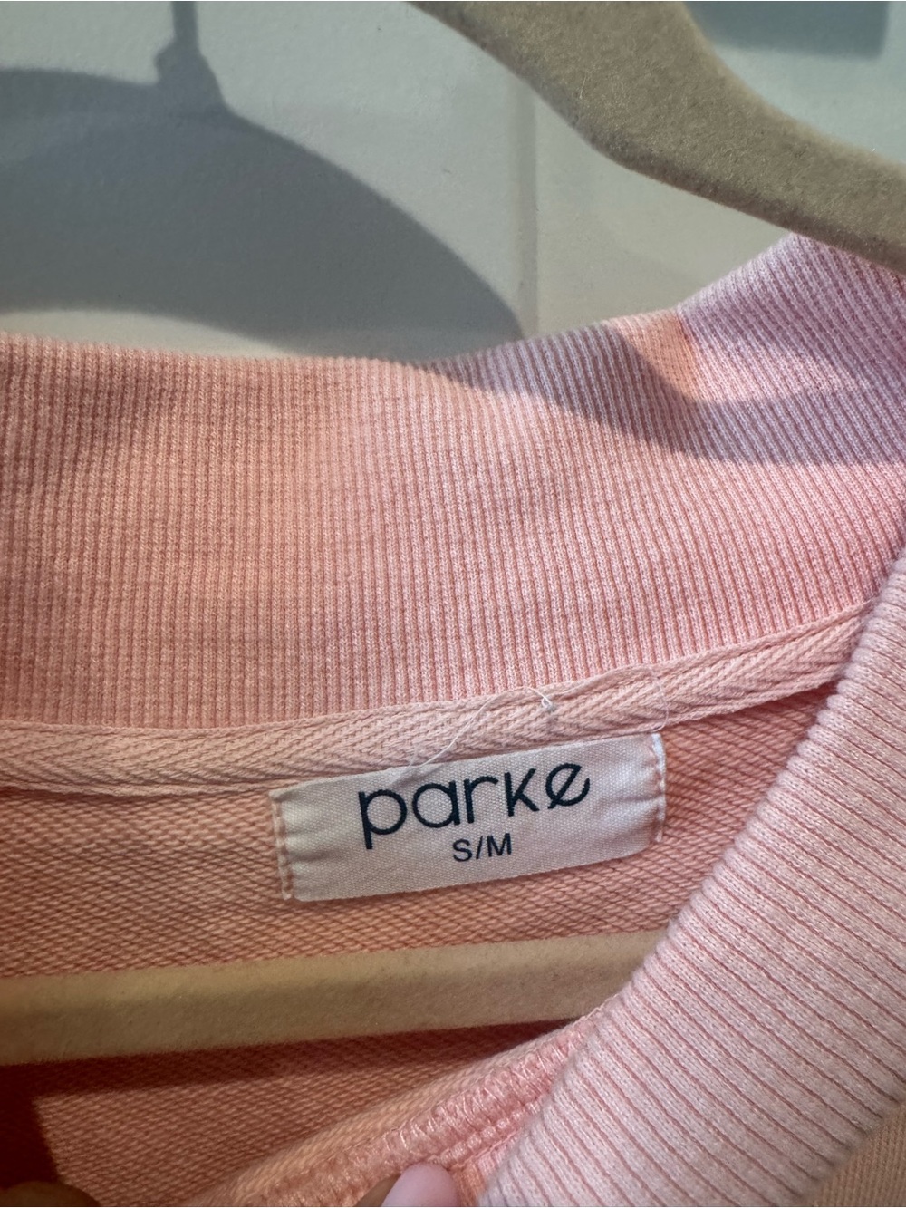 PARKE Pink Mockneck - Women's Crewneck Hoodie - Picture 2 of 2